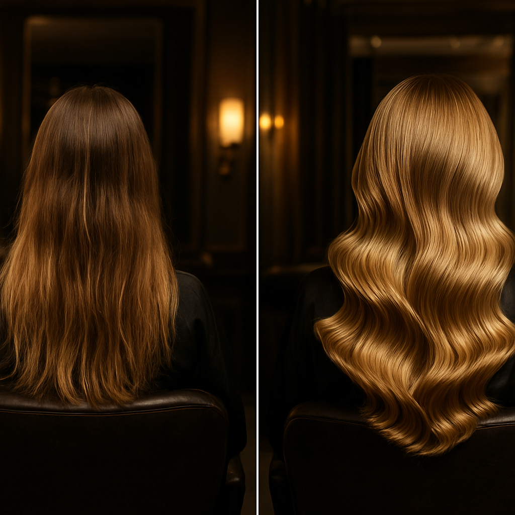 Hair Styling Transformation